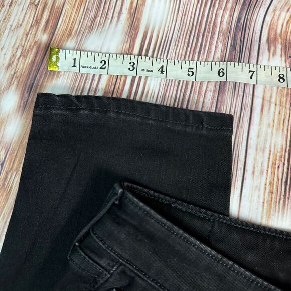 Levi's CLASSIC MID RISE SKINNY Size 12 Short Black Jeans Denim Ankle Pants 29X27 - Picture 6 of 11